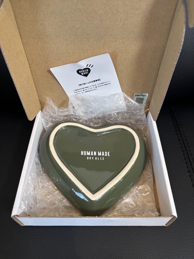 皿・プレート HUMAN MADE Heart Ceramics Tray Green