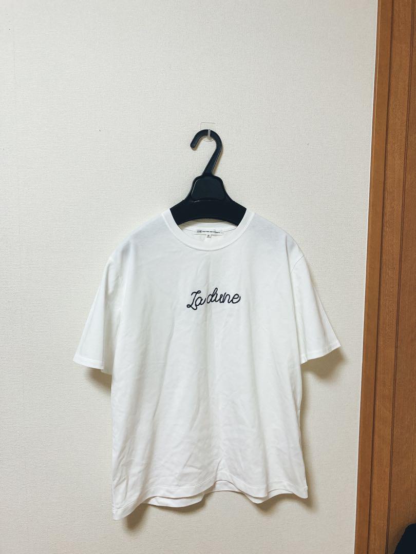 オンワード・クローゼット　23区【洗える】　Ladune ロゴTシャツ　ホワイト