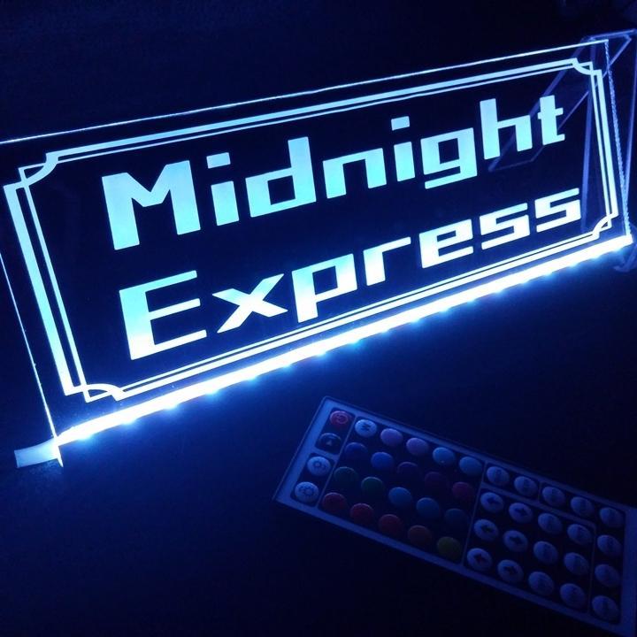 深夜特急⑥ エクスプレス トラック ワンマン灯 アンドン LEDアクリルプレート Amazon | 深夜特急 ミッドナイトエクスプレス LED アクリル