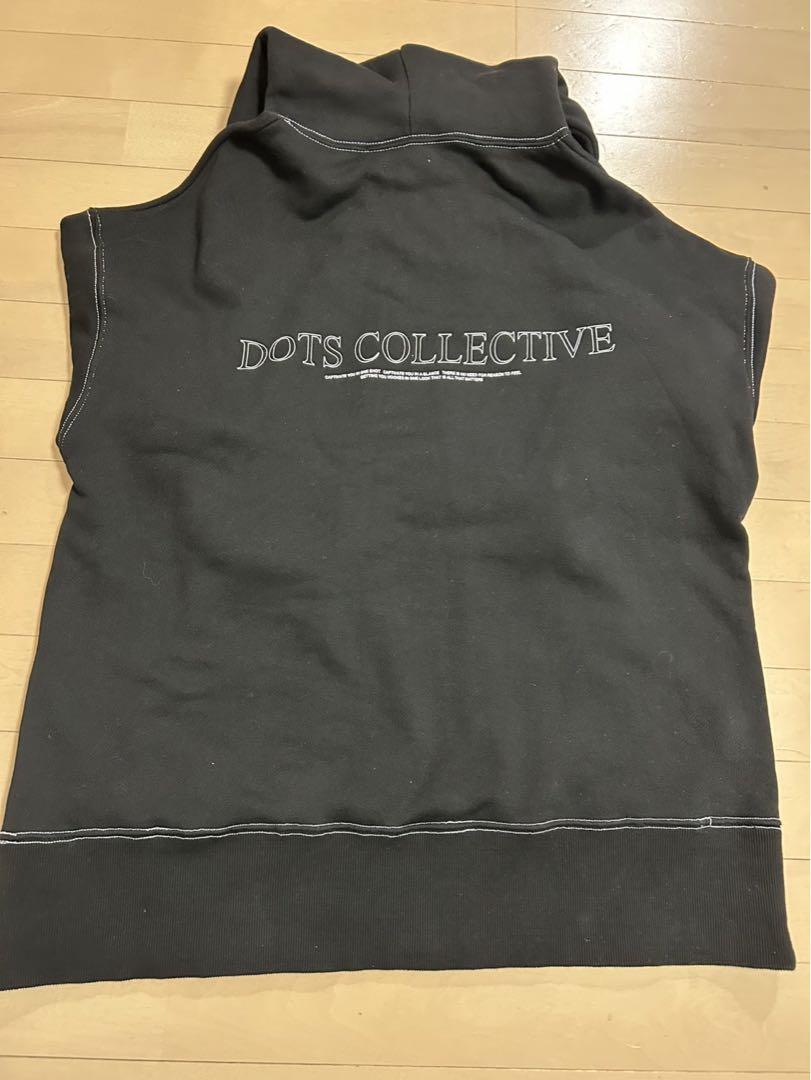 店舗良い COLLECTIVE DOTS 黒色 パーカー サイズ:1 フーディー ミュージシャン