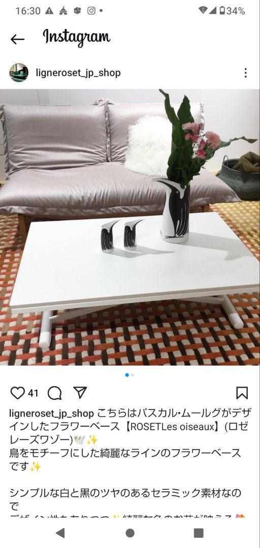 ligne roset　リーン・ロゼ　ロゼレーズワゾー　フラワー　花瓶