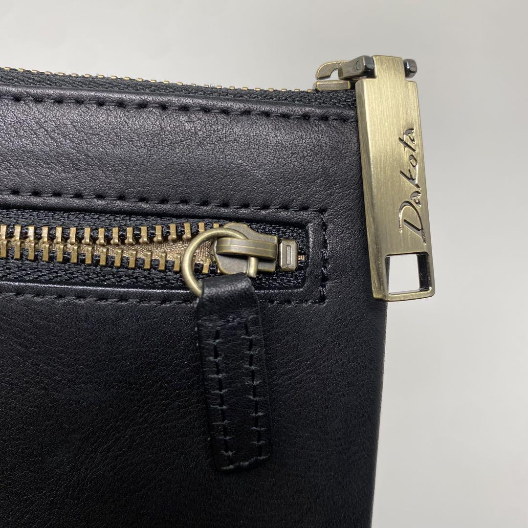 未使用 Dakota ダコタ 長財布 ラルゴ ブラック ジップ 黒 財布