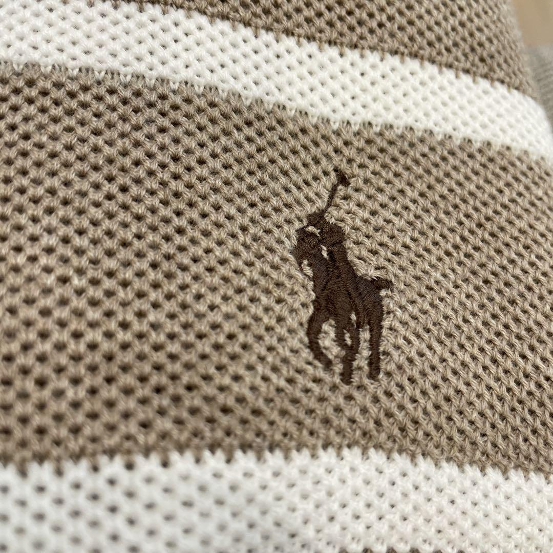 RALPH LAUREN ストライプド ニット コットン セーター