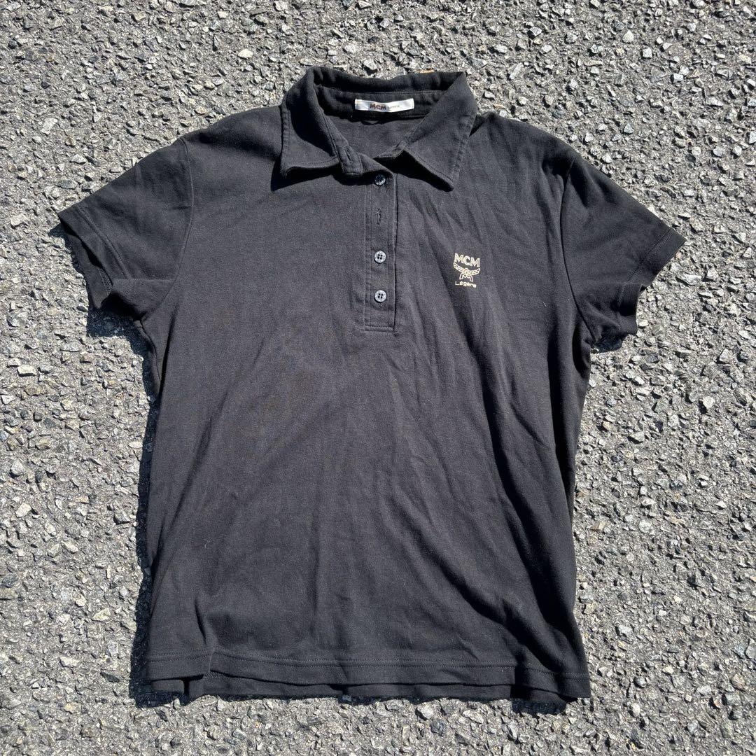 MCM archive polo shirts black