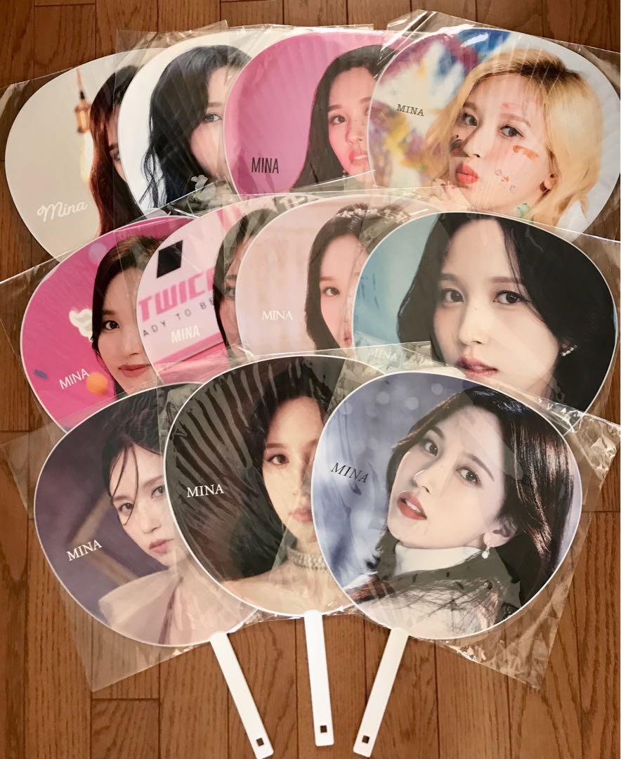 TWICE ミナMINA うちわ JYP 公式 グッズ セット まとめ 計11点