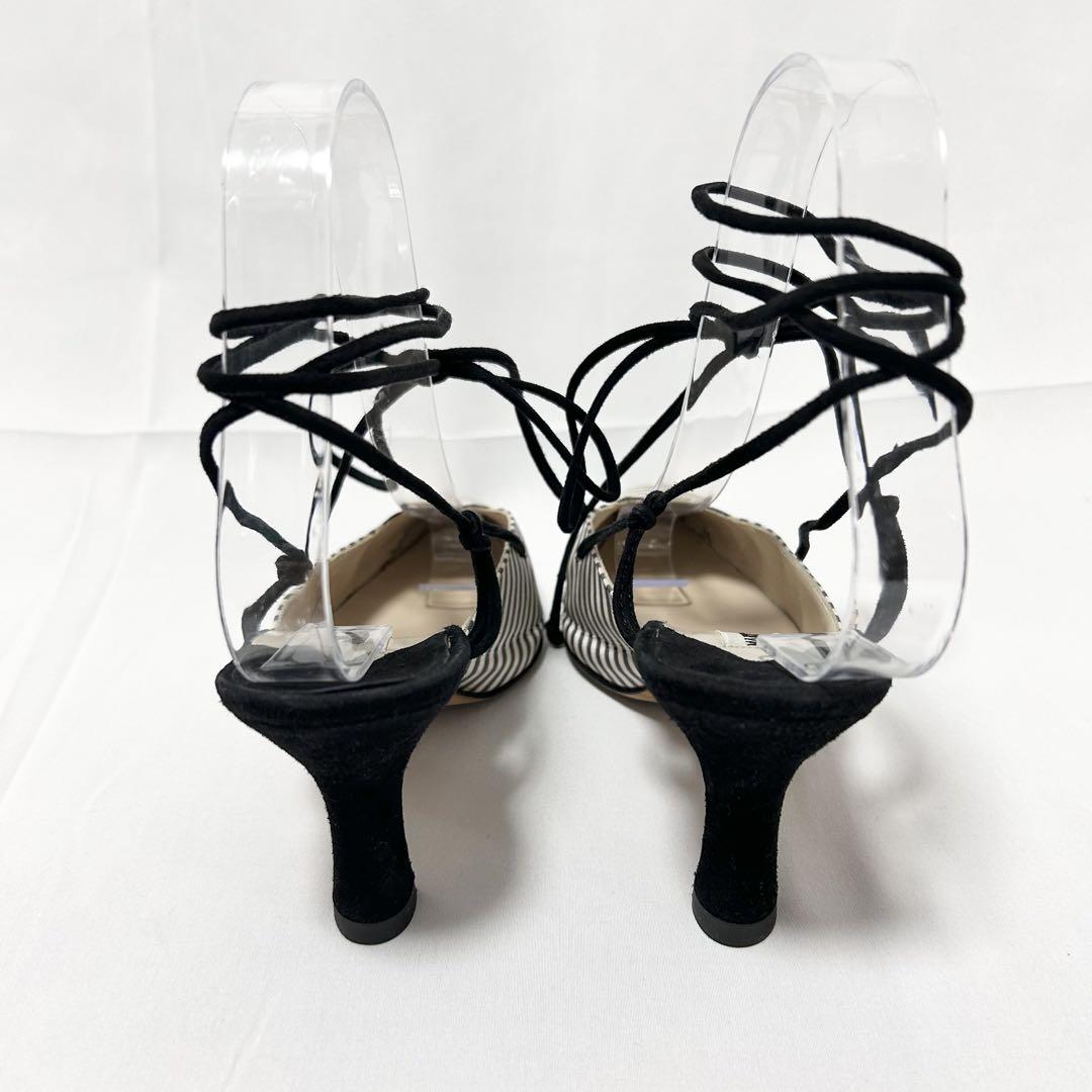【MANOLO BLAHNIK】Chastanaflat レースアップ サンダル MANOLO BLAHNIK 【レースアップ】