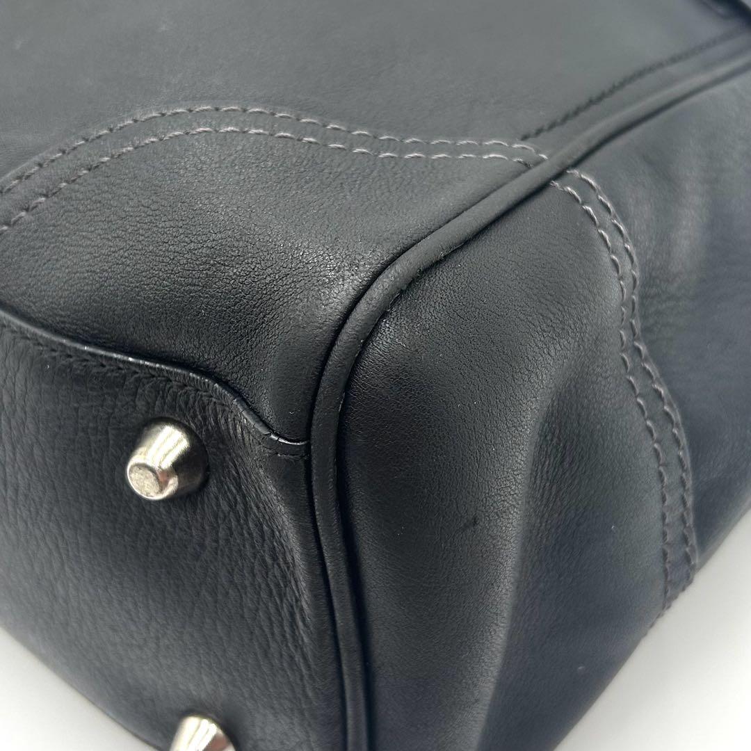 訳あり】 COACH コーチ トートバッグ ブラック タッセル