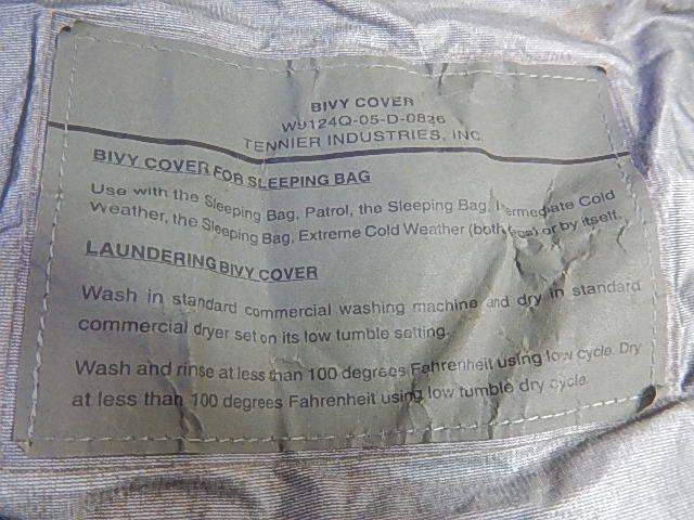 希少！BIVY COVER スリーピングバッグカバー ACU 米軍放出品