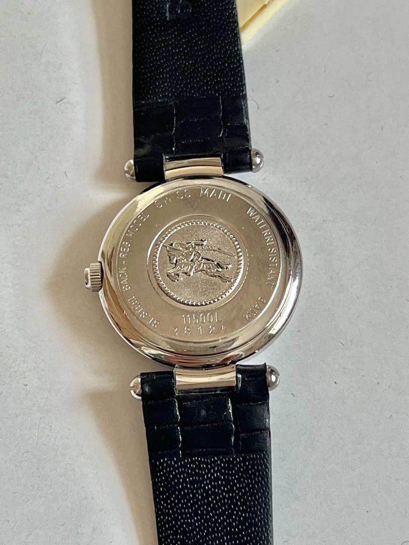 Burberry London 11300L Wristwatch Leather Band Swiss Made