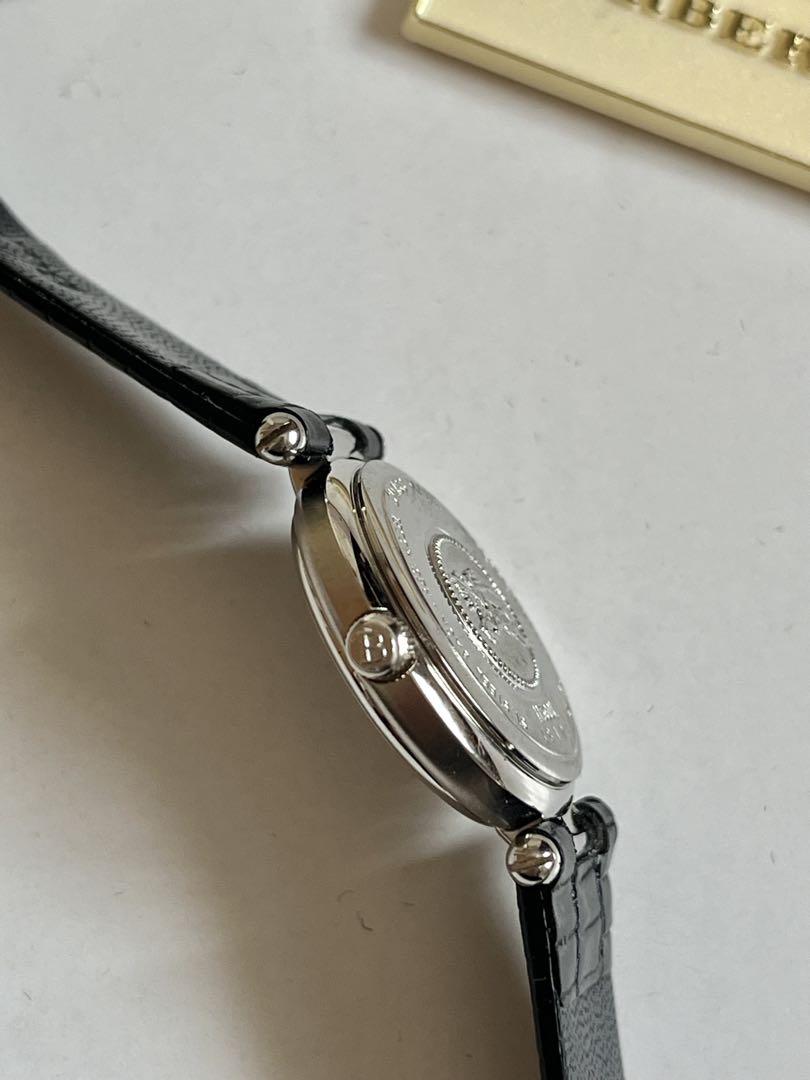 Burberry London 11300L Wristwatch Leather Band Swiss Made