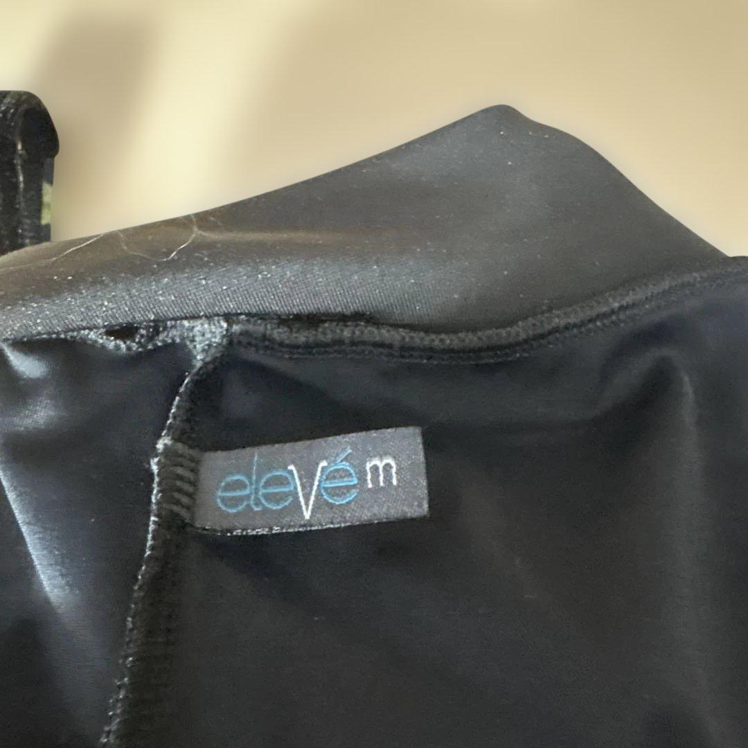 eleve m フラワープリント とベロア　レオタード M eleve m フラワープリント とベロア レオタード M - メルカリ