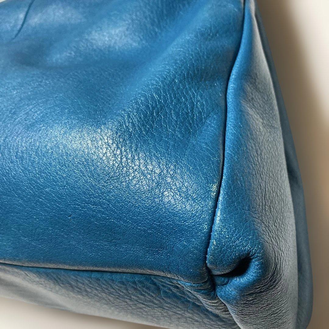 COACH コーチ　トートバッグ　24621 マディソン　フィービー　青緑