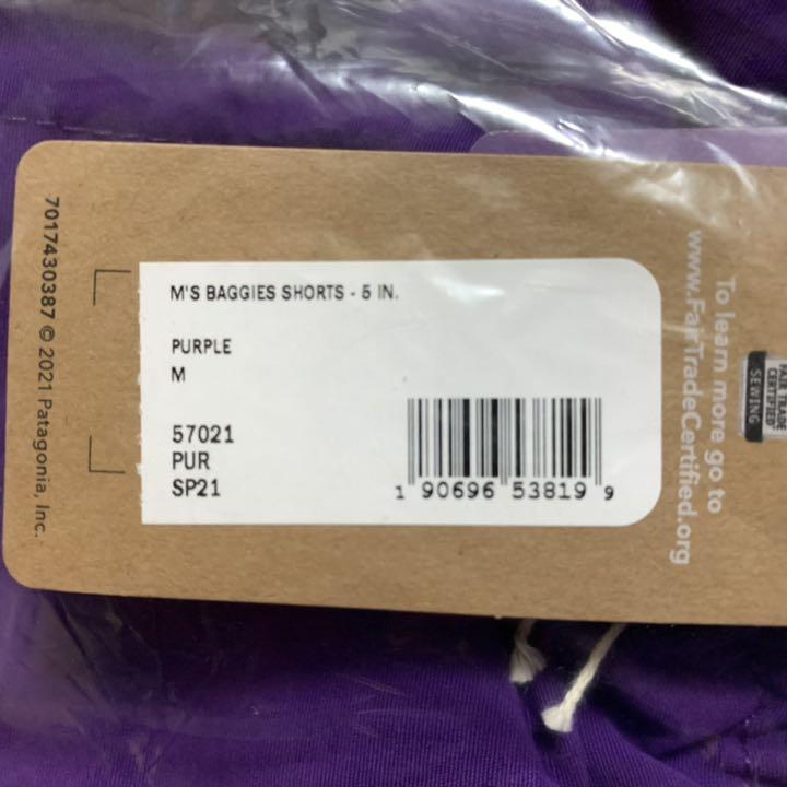 安い在庫 patagonia パタゴニア バギーズショーツ PUR Mサイズ 紫 パープル DJWZV-m49728821177 安い高品質
