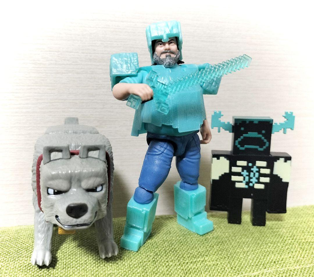 マインクラフト　マテル　 映画 スティーブ　フィギュア ダイヤモンド　デニス Amazon.co.jp: Mattel マインクラフト 4インチ マインクラフト