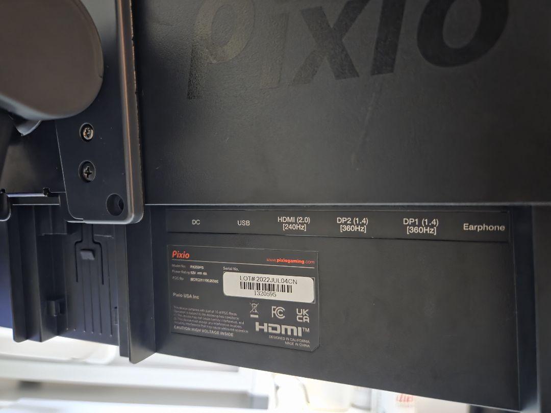 Pixio PX259 Prime S ゲーミングモニター 360Hz