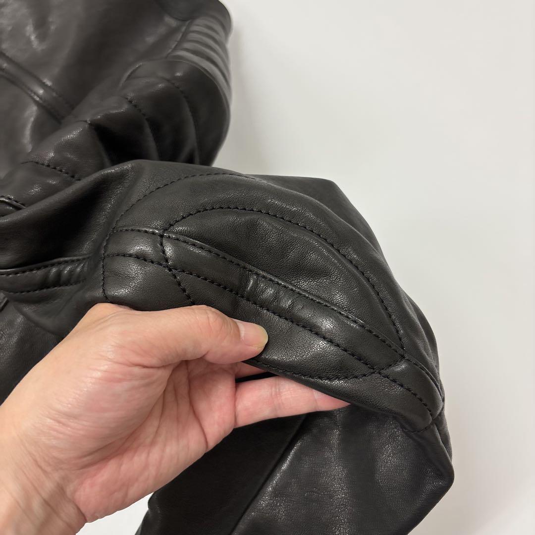 名作 TOM FORD BY410 LEATHER ICON BIKER 50