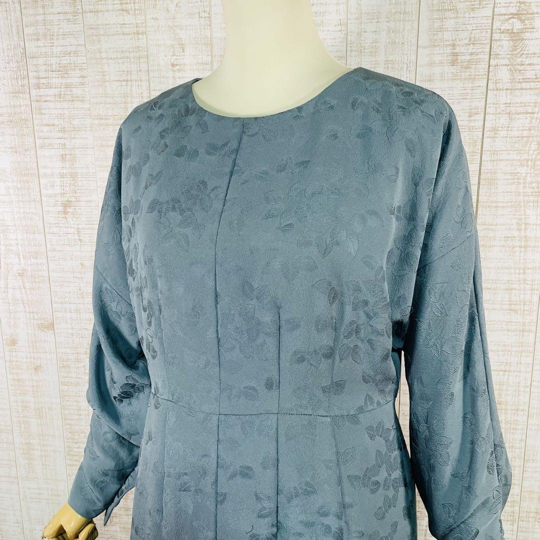正絹綸子カフス袖総裏付きバックスリットワンピースM〜L 画像10