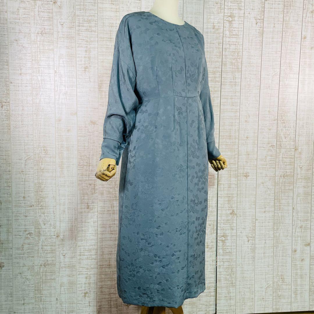 正絹綸子カフス袖総裏付きバックスリットワンピースM〜L 画像11
