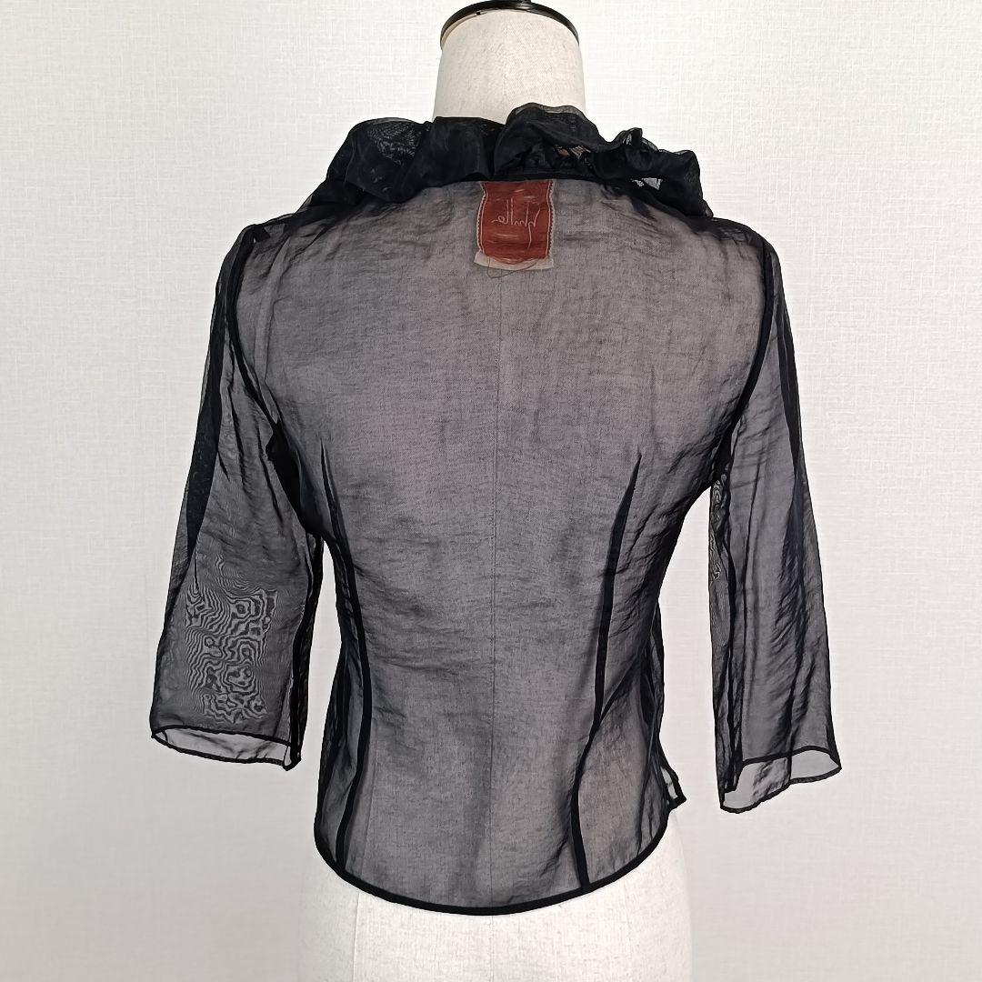 【a1389】Sybilla 美品 フリル ボレロ M ブラック オケージョン 1389】Sybilla 美品 フリル ボレロ M ブラック オケージョン