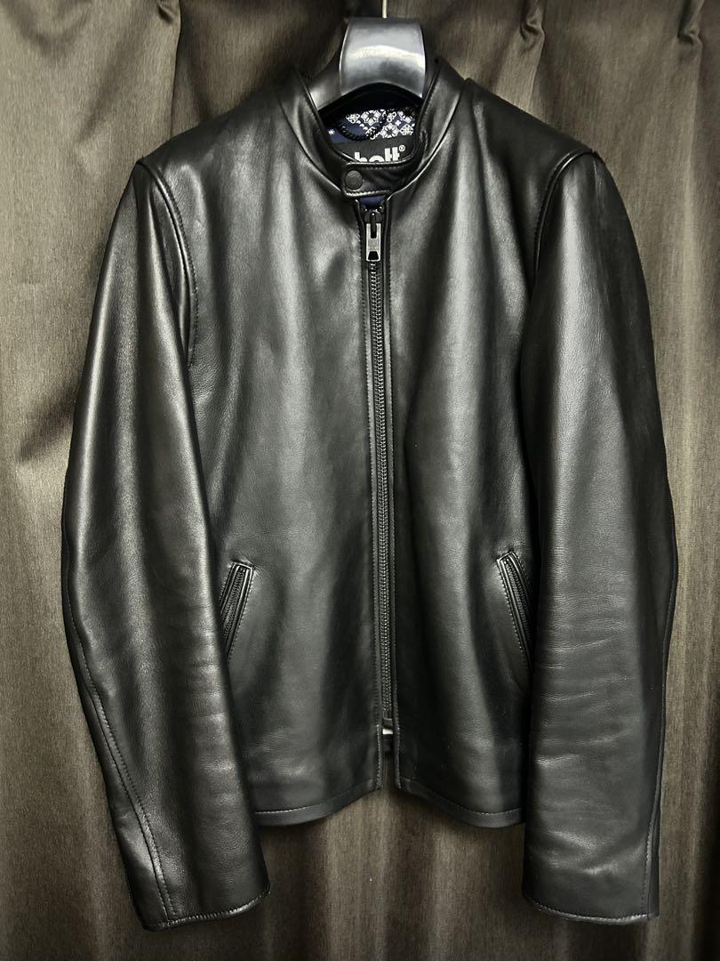 Schott レザー ジャケット 黒