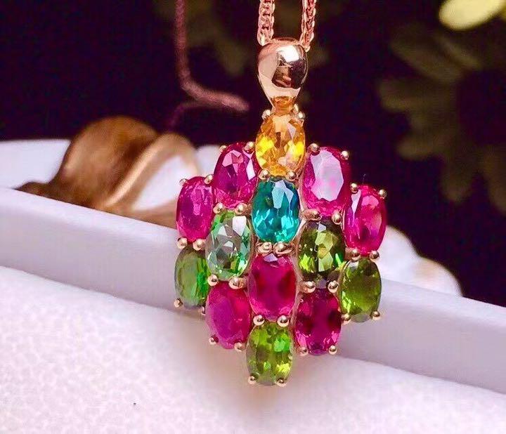 50%OFF】 ⭐︎【高級】トルマリン ペンダントトップ 4.96ct k18 ...