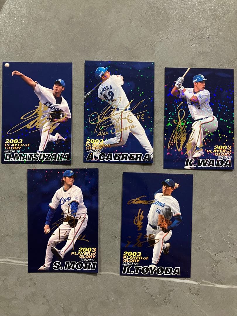 金箔サイン入り 22枚セット目立った傷や汚れなし