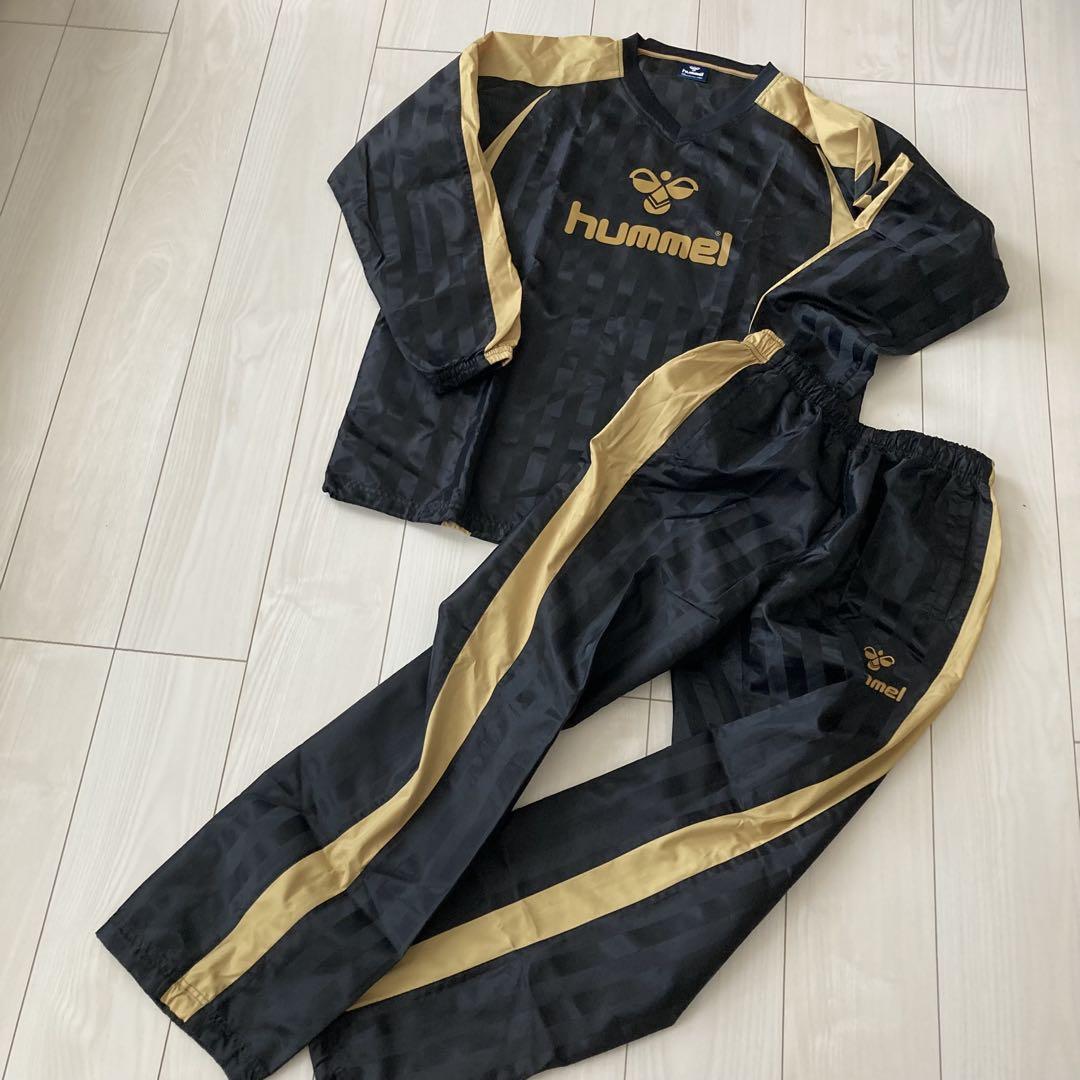 hummel ヒュンメル ピステ 上下セット O ブラック ゴールド