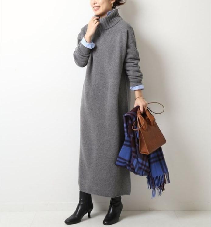 新品 Spick & Span ウールカシミヤ ニットワンピース フレームワーク