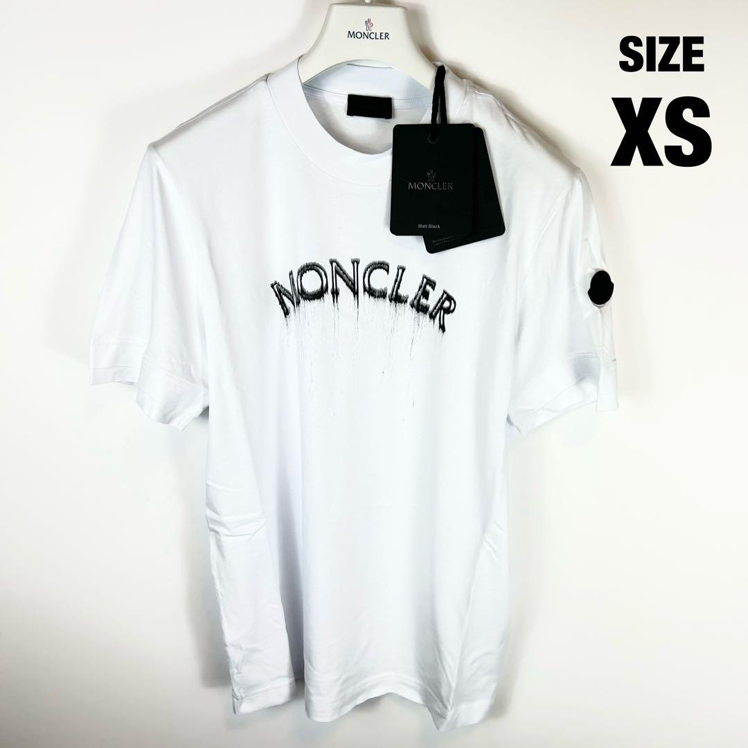 新品 100%本物 MONCLER ラインストーン ロゴ Tシャツ