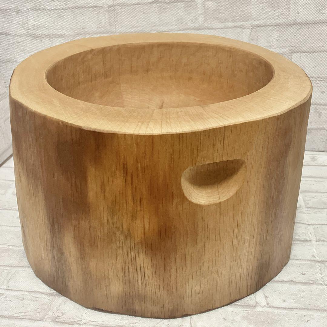 良品　天然木　餅つき　ミニうす杵セット　1升用