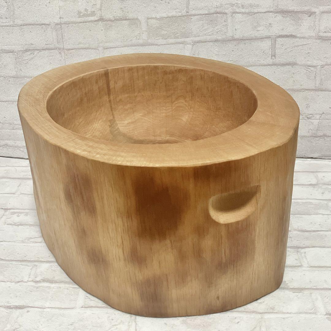 良品　天然木　餅つき　ミニうす杵セット　1升用