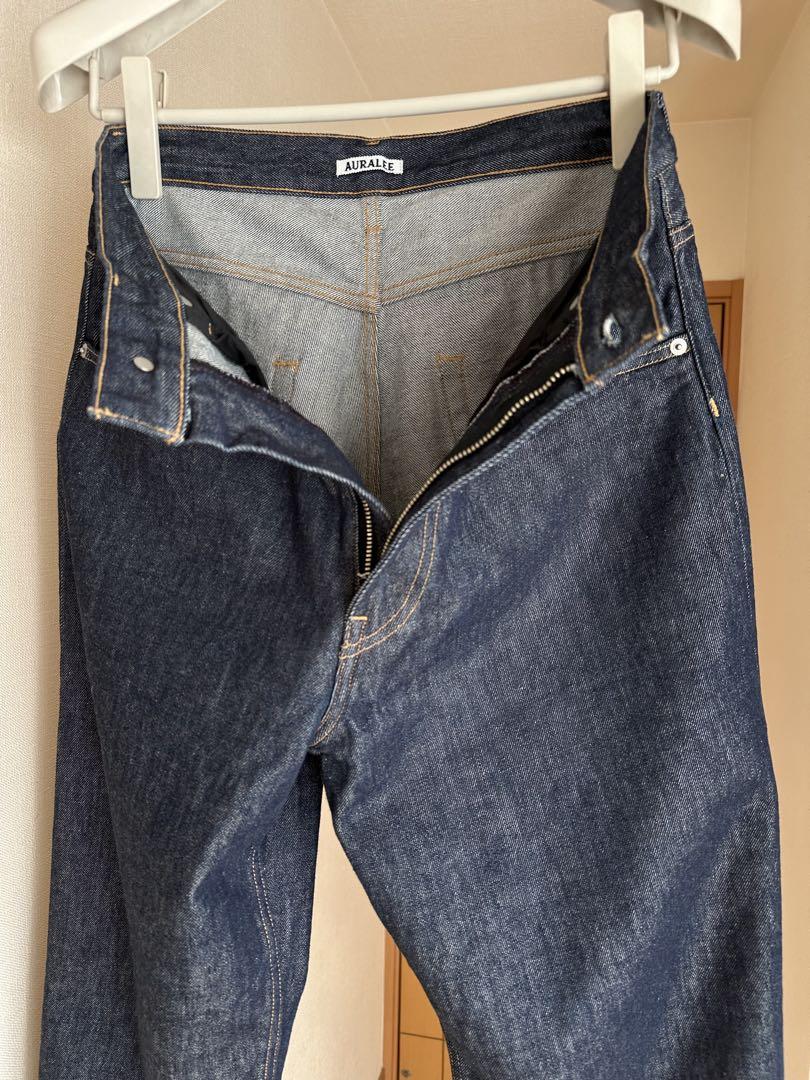 AURALEE HARD TWIST DENIM WIDE PANTS 30