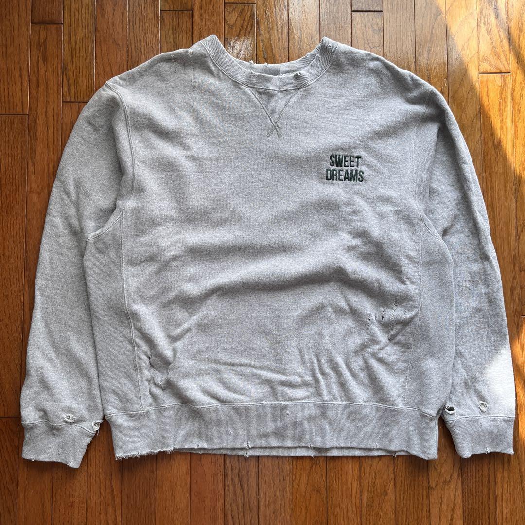 kinema damage logo sweat Lサイズ キネマ スウェット kinema damage logo sweat Lサイズ キネマ スウェット - メルカリ