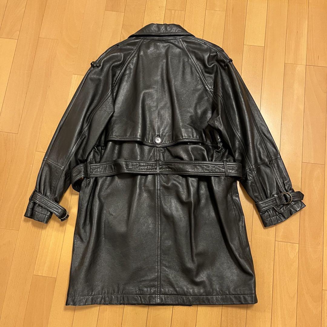 【入手困難/本革】ロングレザーコート 画像3