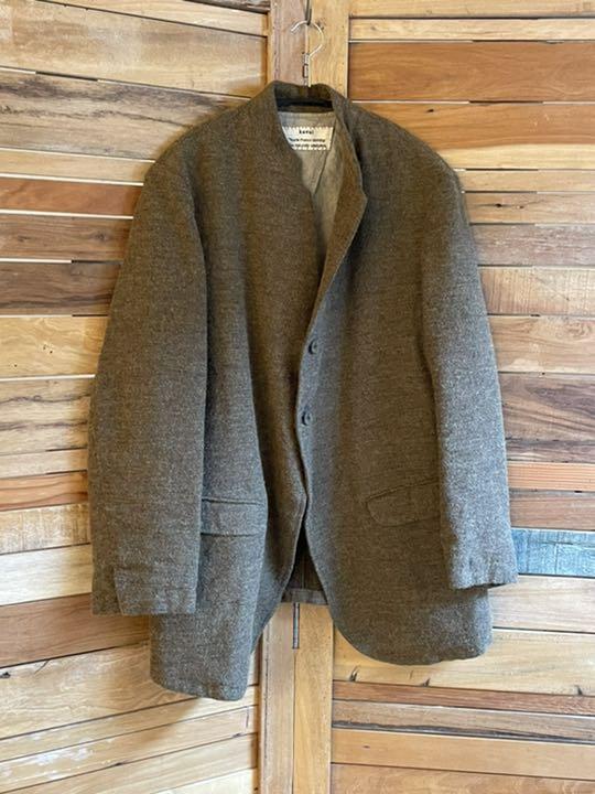 最新作爆買い Kaval Collarless Jacket ウールリネン WOE6q-m49753093172 スリーピース 格安セール
