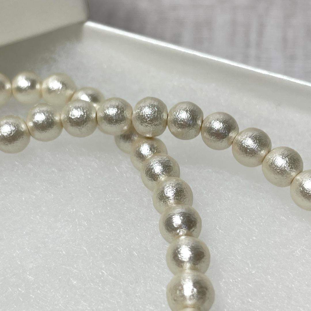 箱付き✨ ete エテ ネックレス 925 パール風 アクセントポール ホワイト