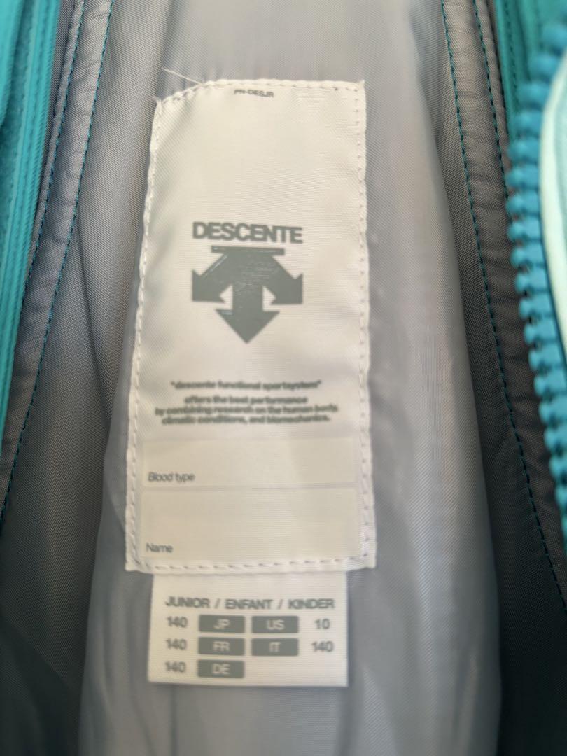 DESCENTE 子ども用スキーウェア 140サイズ 水色