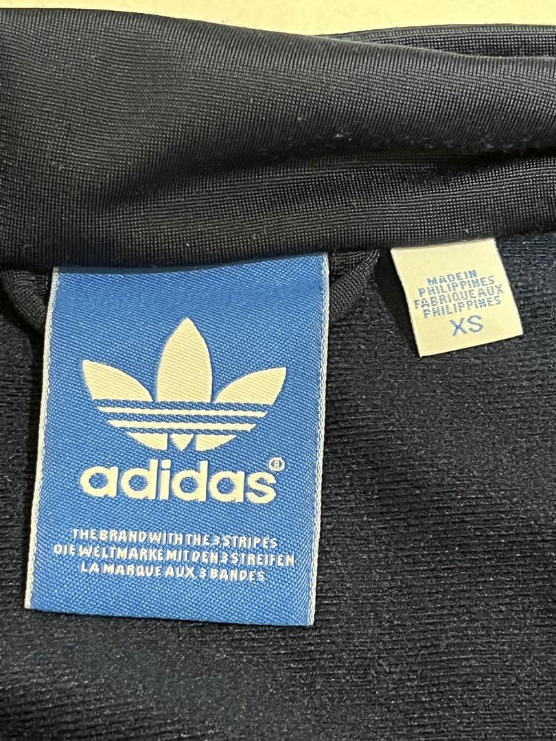 adidas ジャージ　トラックジャケット　ネイビー希少刺繍
