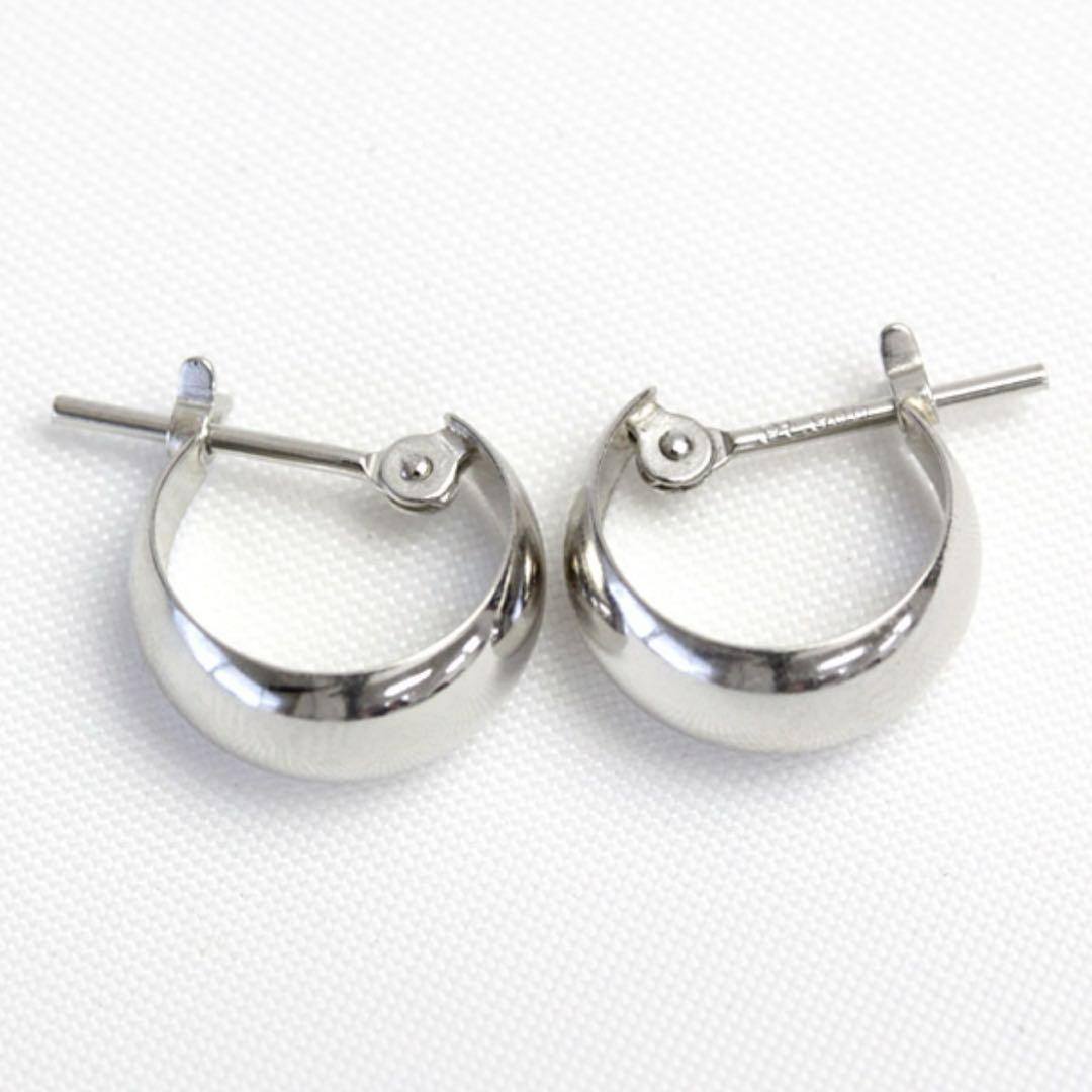 【プラチナ】ハーフクロスデザインピアス ペア 日本製Pt900刻印#2 地金＊プラチナ 【ハーフクロスピアス＊ペア】 Pt900刻印入 日本