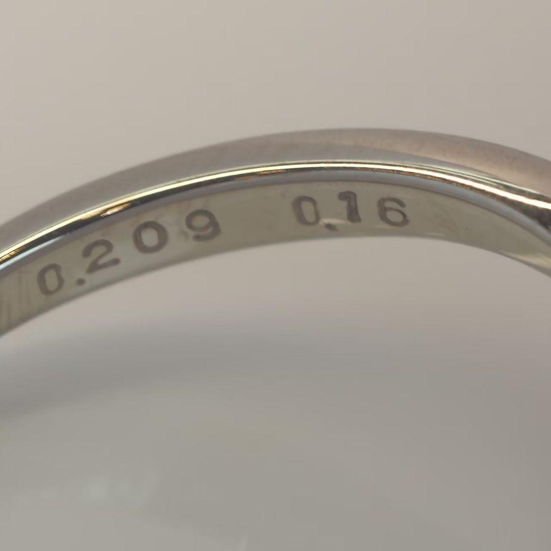 k69☆新品 極上天然ハートダイヤモンドリング Pt900 D0.209ct