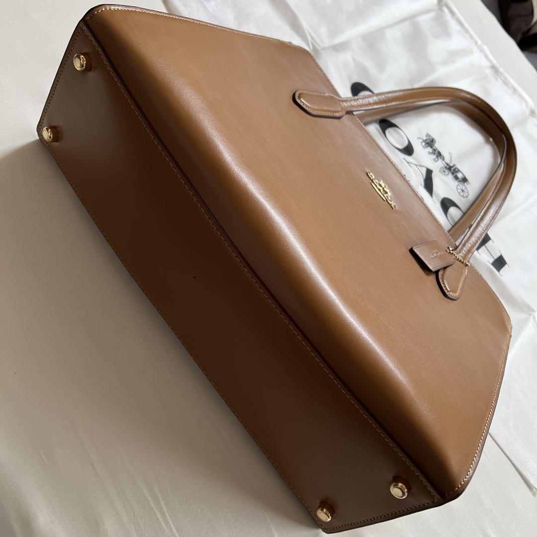 COACH ニーナ　キャリオール　トートバッグ　ブラウン