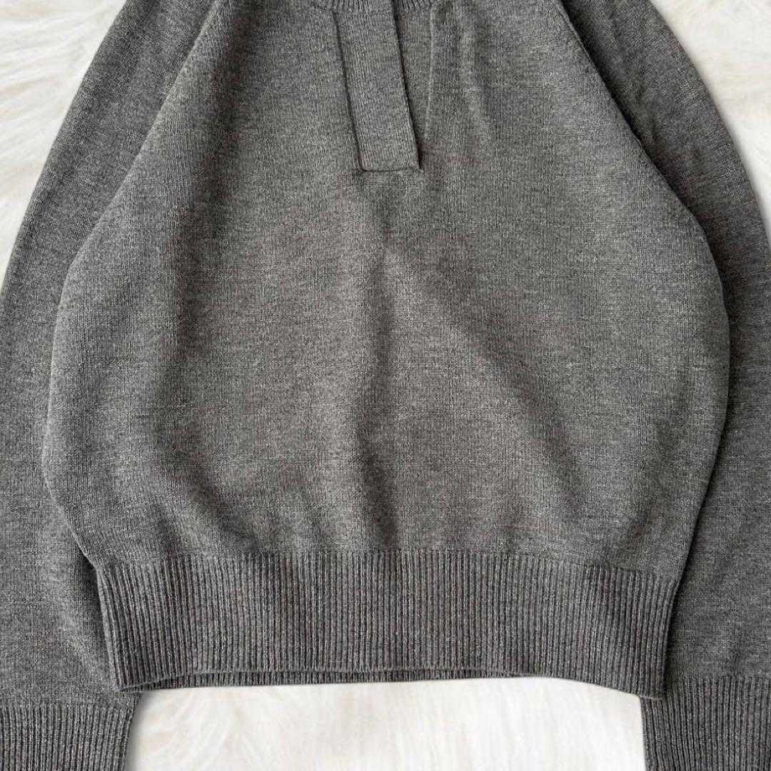 23AW フレームワーク ミドルゲージニット 天竺 ヘンリープルオーバー グレー 23AW フレームワーク ミドルゲージニット 天竺 ヘンリープルオーバー グレー