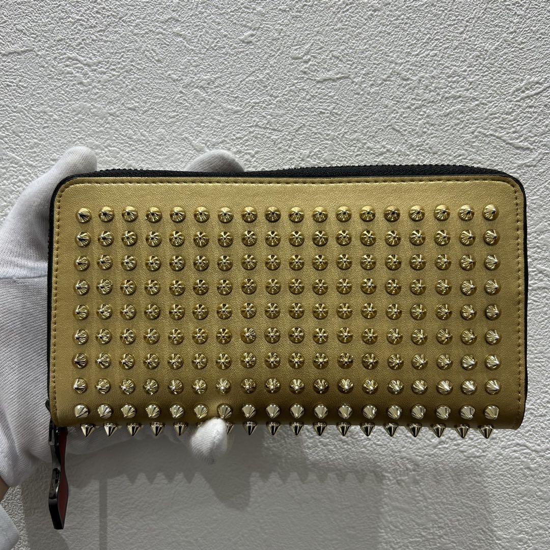 【美品✨】クリスチャンルブタン　スタッズ　長財布