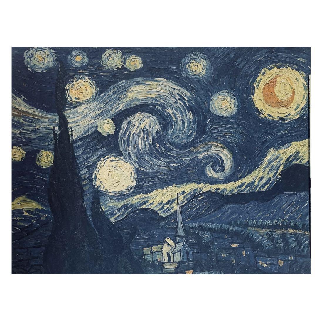 K098 ゴッホ 星月夜 絵画 レプリカ ポスター インテリア 名画