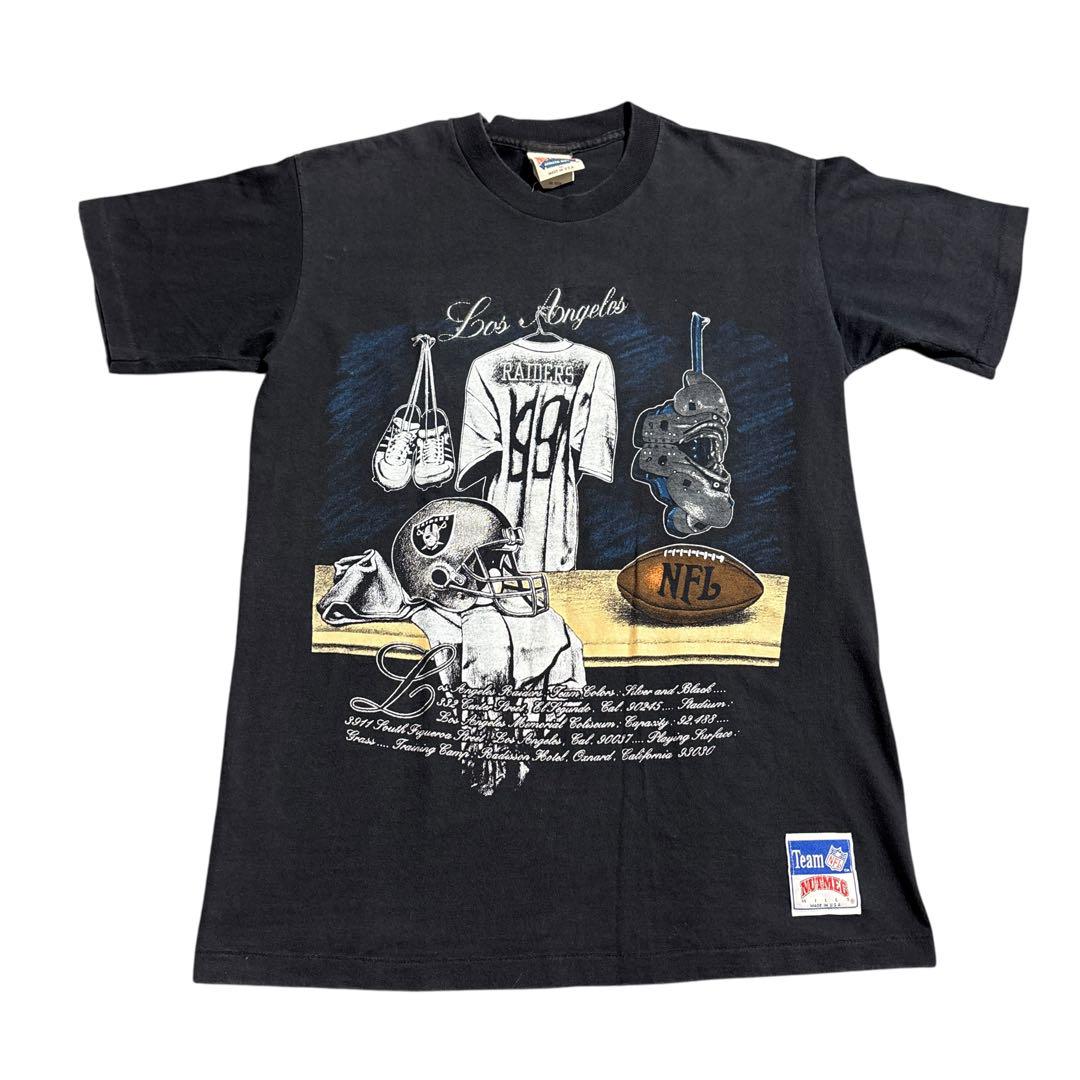 【激安通販オンラインショップ】 NFL 90s LOS メルカリ - T-SHIRT RAIDERS ANGELES トップス