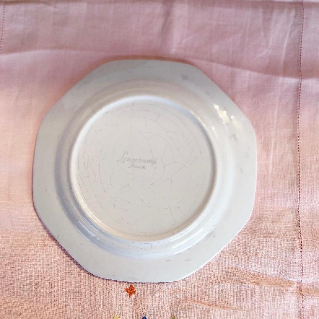 ロンシャン窯 オクトゴナルデザートプレート B フランスアンティーク