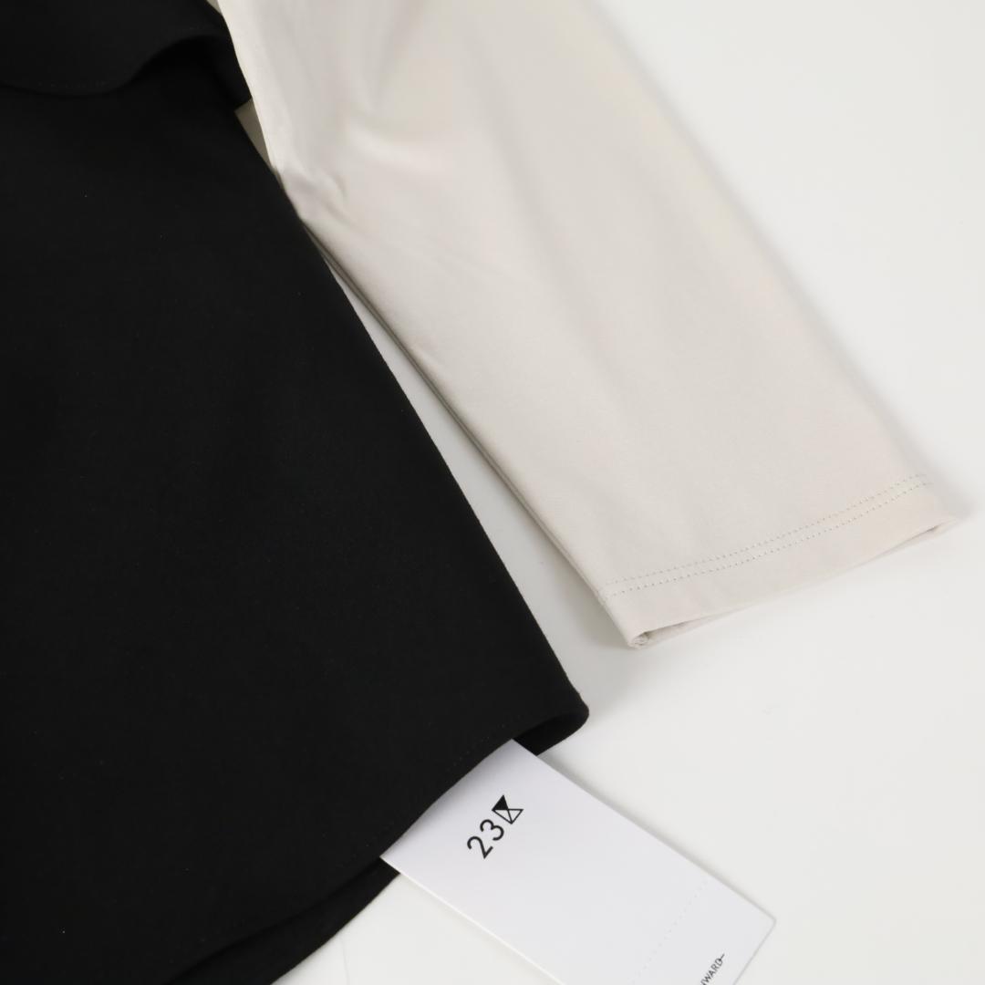 402* 新品 新作 23区 ライトクロスビスチェコンビジャージーカットソー32