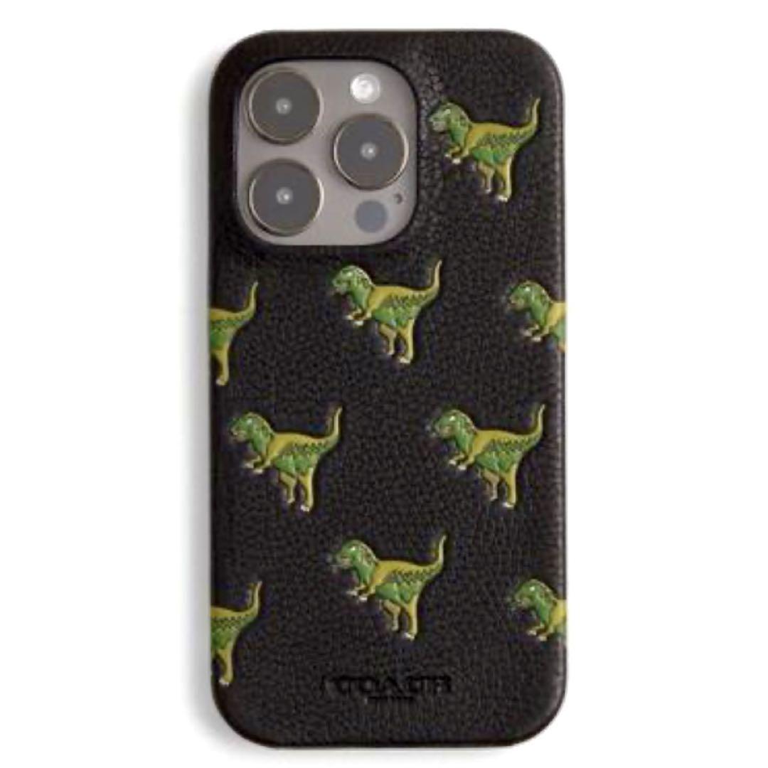 【新品】コーチ COACH iPhone15 Pro ケース レキシー 恐竜