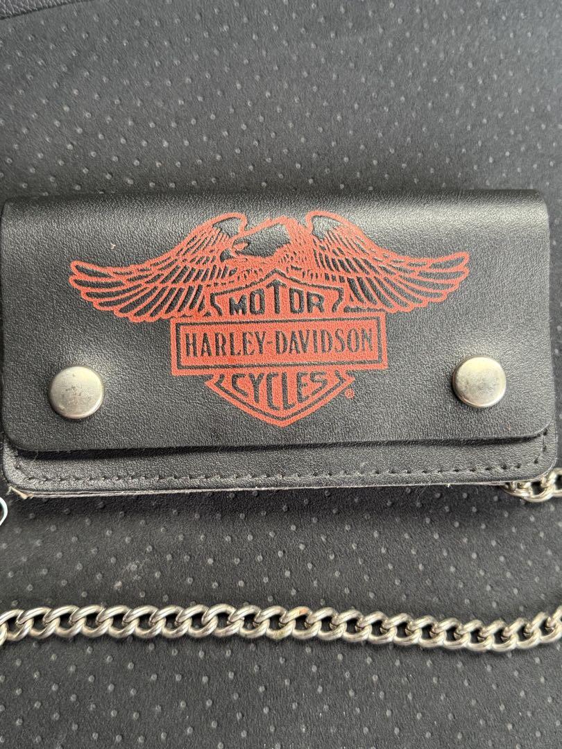 90s USA製デッド ハーレー Harley-Davidson本革 ウォレット