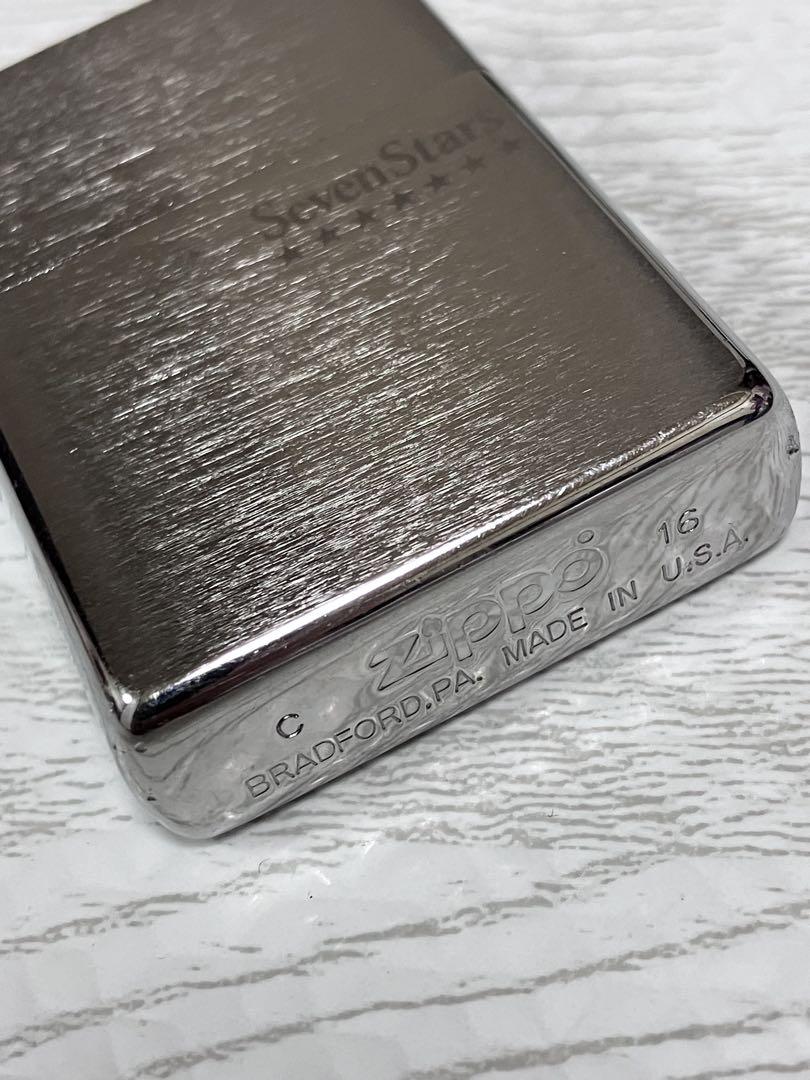 Zippo。Seven Stars 。中古。